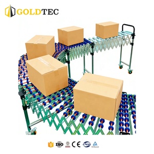 Goldtec Araç Yükleme Yerçekimi Esnek Çelik Tekerlekli Konveyör Kamyon Yükleme Yerçekimi Esnek Paten Tekerlekli Konveyör - Product Image 3