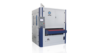 Nueva Máquina Industrial Jotun para Redondear Bordes y Desbarbar, Motor de 17kW, Cinta de Lija, Rodillo de Cepillo, Acabado de Bordes de Placas Metálicas, Fácil de Usar