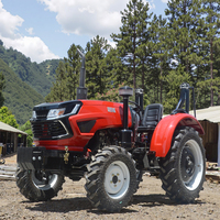 Tracteur multifonction 4wd 4x4 25hp 35hp 50hp 60hp 70hp 80hp 100hp Tracteurs agricoles Tracteurs à roues à cabine