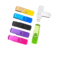 Clé USB rotative X616 OTG 3 en 1 (2-en-1) USB 2.0 128 Go 64 Go 32 Go 16 Go 4 Go 8 Go pour téléphone portable, double clé USB