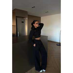 Conjunto Deportivo de 2 Piezas para Niños, con Capucha y Bufanda de Nailon Negro, Cómodo y Transpirable, para Correr, Personalizado con Logotipo Impreso, Talla XL, para Invierno - Product Image 6