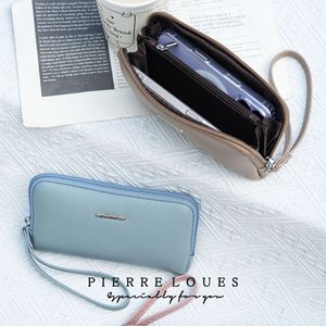 Pierreloues Women's <b>Wristlet</b> Large Capacity Zipper <b>Wallet</b> With Phone Pocket And Coin Compartment For Everyday Use - Product Image 1