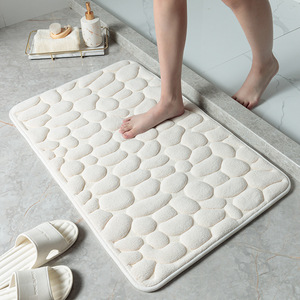 Alfombrilla de baño antideslizante con relieve de adoquines, almohadilla de espuma viscoelástica de PVC para baño, bañera, lavabo lateral, ducha, felpudo para hoteles - Product Image 3