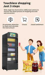 Thương mại thông minh tủ lạnh máy bán hàng tự động đóng băng bia đồ uống cửa kính hiển thị đồ uống bán hàng tự động tủ lạnh - Product Image 4