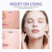 Masque facial au collagène recombinant de type III XVII du fabricant OEM, technologie de support nano-flexible pour la conception de réseau de collagène 5C