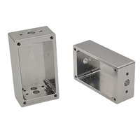 Boîtier de blindage entièrement fermé en Al 6061 5052 avec colle EMI, étanchéité à l'eau, plaqué or, argent, nickel, personnalisé, CNC, PCB, OEM