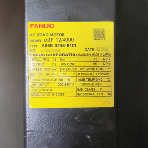 FANUC A06B-0238-B101 Alpha Series AC Servo Motor Alpha Series Servo Motor Unit - Product Image 3