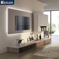 KELEN 2026 Nouveau Meuble TV Flottant Luxe Moderne Personnalisation Maison Entière Console Murale Minimaliste Faible MOQ