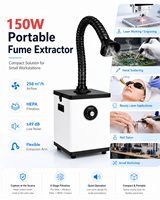 Extracteur de fumées portable 150W pour la soudure avec filtre HEPA et charbon actif