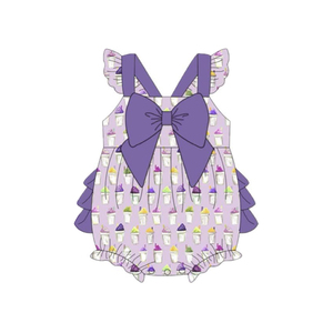 LR2818 CUSTOM Infant Baby colorido conejo estampado niños venta al por mayor mameluco de manga larga mono niño cremallera conjunto - Product Image 6