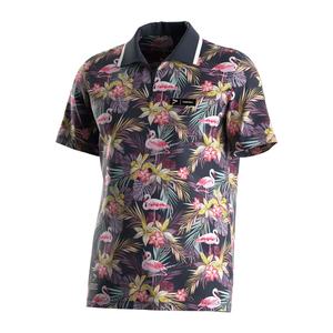 Camiseta de Lujo Sublimada de Alto Rendimiento con Mangas Cortas, Ropa de Golf, Camiseta Polo de Poliéster con Media Cremallera para Hombre - Product Image 1