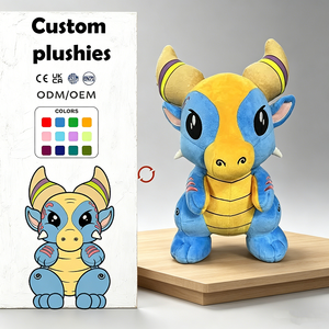 Fabricante de Peluches Personalizados, Dragón de Peluche OEM, Animal de Peluche Bordado Personalizado para Aliviar el Estrés, Regalo de Primera Comunión para Niños - Product Image 1