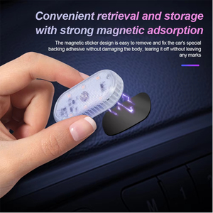 Lampe de lecture LED sans fil à capteur tactile pour voiture, multicolore, rechargeable par USB, mini lampe de toit intérieure, accessoire - Product Image 3