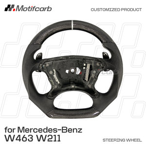 Volant en fibre de carbone personnalisé pour E-class G-class W463 W211 E350 E550 G55 E63 AMG CLK350 SL55 2005-2009 - Product Image 2