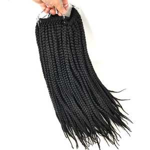 Extensiones de <span class=keywords><strong>Cabello</strong></span> Sintético Pre-Enlazadas de 20 Pulgadas, Estilo Senegalés, para Crochet, Trenzas en Caja - Product Image 2