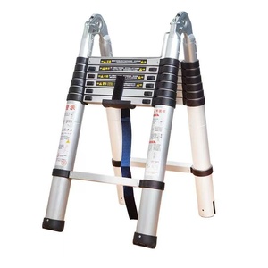 Hiện đại <span class=keywords><strong>a</strong></span>-khung gác mái Thang hợp kim nhôm đôi khó<span class=keywords><strong>a</strong></span> kính thiên văn gấp dày kỹ thuật một sản phẩm bền - Product Image 3