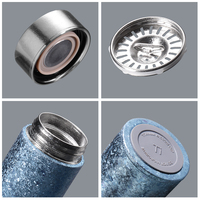 Botol Air Minum Titanium Murni 500ml, Dinding Ganda, Terisolasi, untuk Penggunaan di Rumah dan Luar Ruangan