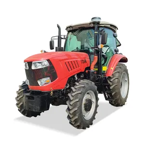 Tder Landbouwtrekker Landbouwmachines 100hp 120hp Farm Tractor Met Verschillende Hulpstukken