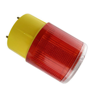 Feu de signalisation LED rouge clignotant, lumière stroboscopique IP65, montage au sol, plastique, 3,7 V, alimenté par énergie solaire, lumière de sécurité routière - Product Image 5