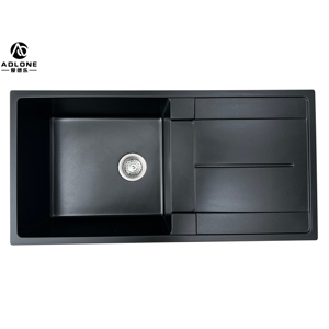 อ่างล้างจานหินแกรนิตแบบเดี่ยวหรูหราทันสมัยผลิตจากโรงงานขนาดใหญ่ที่เป็นที่นิยมโดยไม่มีก๊อกน้ำ - Product Image 5