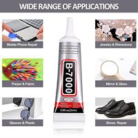 Colle E6000 B7000 pour téléphone, bijoux, polyvalente, à base de silicone de qualité industrielle pour le métal, le verre, les pierres précieuses