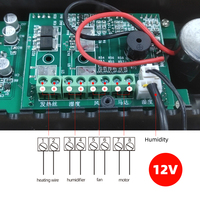 ZFX - W9002 Thermostat intelligent numérique, contrôle de la température et de l'humidité, incubateur, retournement automatique des œufs à 360°, 12V/220V