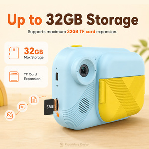 Çocuklar için Sıfır Mürekkepli Anında Baskı Fotoğraf Makinesi 3.5 İnç Büyük Ekran 1080P Video Kaydedici Termal Kağıtlı Fotoğraf Makinesi Hediye - Product Image 4