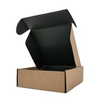 Caja de Cartón Corrugado para Envíos, Impresa con Tinta Completa, Materiales Reciclados, con Relieve y Laminado Mate, para Ropa, Zapatos y Sombreros