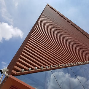 Panel pemandu terakota <span class=keywords><strong>aluminium</strong></span> eksternal yang dibalut proyeksi bangunan buatan Tiongkok perawatan permukaan cermin - Product Image 6