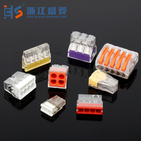 Conector de Bloque de Cables de Empuje por Resorte CZLS EU-204, Conexión de Tornillo de 4 Polos, Uso Industrial, Cable de Cobre Sólido de 2.5mm2, 30-18AWG, Nailon