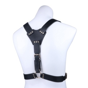 QKKQ Male <b>Body</b> Chest Belt <b>Leather</b> <b>Harness</b> Belt Adjustable <b>Harness</b> Lingerie for Men - Product Image 5