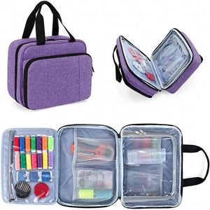 Bolsa de Transporte para Agujas de Coser, Personalizada de Fábrica BSCI, Bolsa de Almacenamiento de Accesorios de Costura, Bolsa de Transporte Portátil para Tejer - Product Image 4