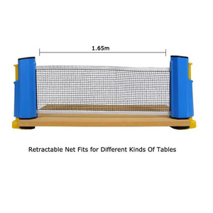 Ensemble de tennis de table avec filet rétractable, <span class=keywords><strong>kit</strong></span> de ping-pong portable facile à installer pour l'intérieur et l'extérieur - Product Image 4