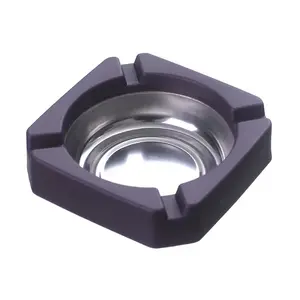 Household stainless steel ashtray multi-functional color custom logo ashtray for car