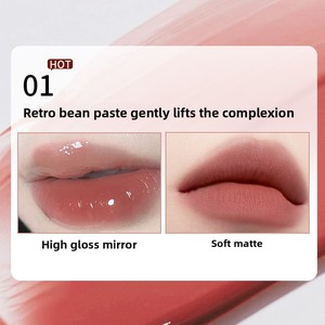Lèvres douces et veloutées à <span class=keywords><strong>double</strong></span> embout ENSEO de luxe |   Glaçage Mat Effet Miroir <span class=keywords><strong>Double</strong></span> Texture Lisse et Fin Sans Adhérence Blanc Vente en Gros - Product Image 6