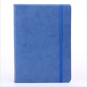 Libreta Vintage de Cuero PU Grabada en 4 Colores Personalizada Azul Marino para Regalo Promocional - Product Image 1