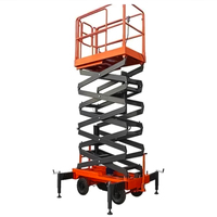Plateforme élévatrice à ciseaux mobile hydraulique 4m 5m 6m 8m 10m 12m 14m 16m 18m, plateforme élévatrice à ciseaux remorquable pour travaux en hauteur