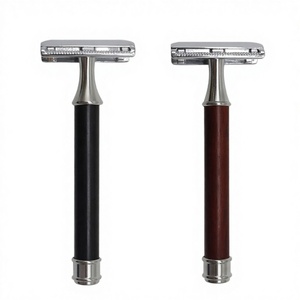 มีดโกนหนวดแบบด้ามไม้สำหรับผู้ชาย ใบมีดเดี่ยว สำหรับโกนใต้วงแขน - Product Image 4