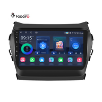 Radio de Coche Android de Doble DIN y 9 Pulgadas Podofo, Carplay Inalámbrico, Android Auto, GPS, WiFi para Hyundai Santa Fe/IX45 2013, Venta al por Mayor OEM