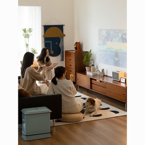 Mueble para TV Retro de Madera Maciza de 1.5M, 1.8M, 2M, Mueble de Almacenamiento para Sala de Estar, Moderno y Vintage, con Soporte de Piso - Product Image 2