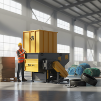 Trituradora de Plástico de Alta Resistencia, Máquina de Reciclaje de Residuos para Purificación de Materiales Duros y Molienda de Desechos Plásticos Industriales