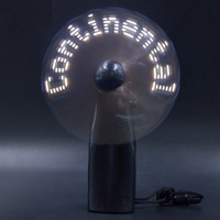 Ventilatore Portatile Mini Ricaricabile con Messaggio LED Personalizzato e Testo Lampeggiante per Regali Promozionali