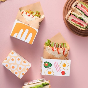 Boîte d'emballage carrée en papier kraft jetable, écologique, recyclable, imperméable, avec logo personnalisé, pour pâtisserie, desserts, sushis, aliments pour animaux de compagnie - Product Image 3