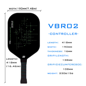 Logotipo personalizado <span class=keywords><strong>Ben</strong></span> Johns 16mm GEN 4 TFP núcleo de espuma Toray T700 fibra de carbono Pickleball paleta con cubierta de paleta - Product Image 2