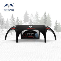 Grande Structure Pneumatique Hexagonale Étanche, Tente Gonflable pour Événements Extérieurs, Auvent Gonflable, Gazebo d'Extérieur