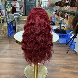 Perruque personnalisée avec dentelle transparente 13*4 SDD 4+1 Perruque de haute qualité Cheveux de couleur naturelle 30 pouces Vague corporelle - Product Image 4