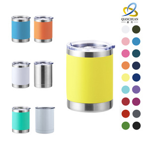 Stainless Steel <b>Insulated</b> Tumbler 10oz Powder Coated Solid Color Travel <b>Mug</b> For Cars - Product Image 3