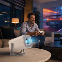 Projecteur de films portable 720P avec système intelligent Android 14, processeur H723, décodage vidéo 4K et Bluetooth 5.0