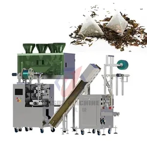 Máquina de embalaje de bolsas de té de papel de filtro de moringa triangular de nailon automático
