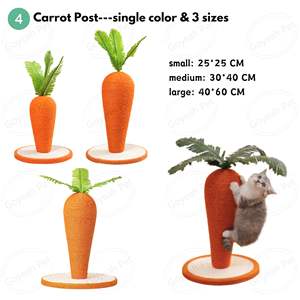 Multi tamaño lindo gato rascador estilo de dibujos animados apretado Sisal estable gato rascador - Product Image 6